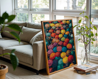 Color Storm – Vibrant Umbrella Street Art Print - Just Great Posters