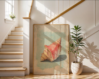 Seashell Side View – Coastal Art Poster - Just Great Posters