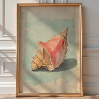 Seashell Side View – Coastal Art Poster - Just Great Posters