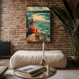 Niagara Falls View Poster – Anime - Inspired Waterfall Art Print - Just Great Posters