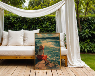 Niagara Falls View Poster – Anime - Inspired Waterfall Art Print - Just Great Posters