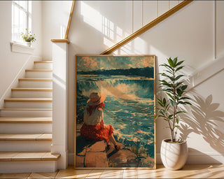 Niagara Falls View Poster – Anime - Inspired Waterfall Art Print - Just Great Posters