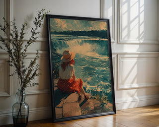 Niagara Falls View Poster – Anime - Inspired Waterfall Art Print - Just Great Posters