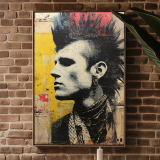 Street‑Style Punk Portrait with Mohawk Vibes - Just Great Posters