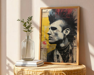 Street‑Style Punk Portrait with Mohawk Vibes - Just Great Posters