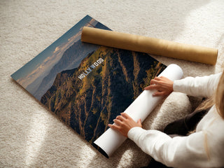 Golden Hour in LA – Hollywood Sign Hills Landscape Photography Print - Just Great Posters