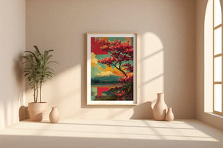 Mount Fuji Blossom Vintage Print - Just Great Posters