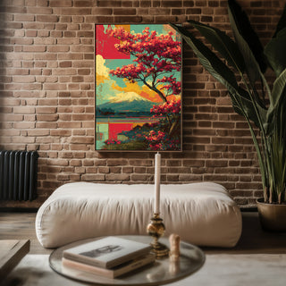 Mount Fuji Blossom Vintage Print - Just Great Posters