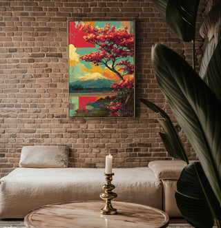 Mount Fuji Blossom Vintage Print - Just Great Posters