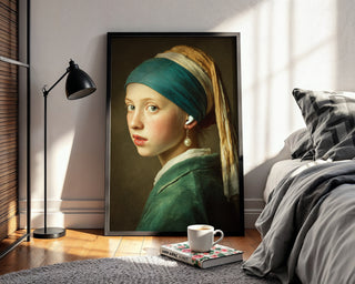 Modern Remix: Girl with Pearl Earring + AirPods - Just Great Posters