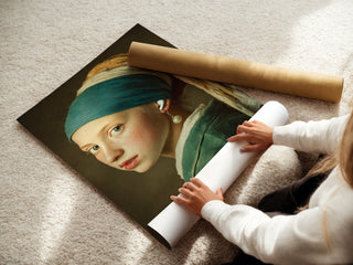 Modern Remix: Girl with Pearl Earring + AirPods - Just Great Posters
