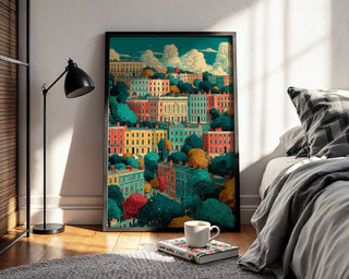 Colorful Bath Street Poster - Just Great Posters