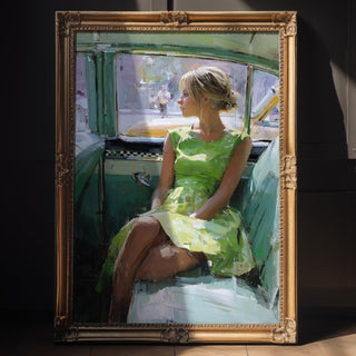 1950s Taxi Backseat Vogue - Just Great Posters