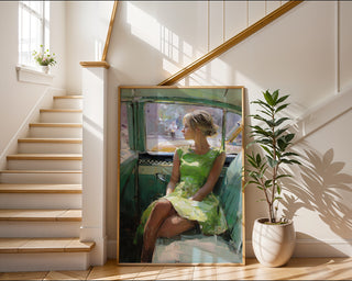 1950s Taxi Backseat Vogue - Just Great Posters