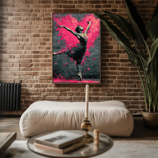 Ballerina Street Art Explosion Print - Just Great Posters