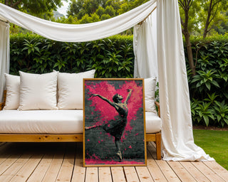 Ballerina Street Art Explosion Print - Just Great Posters