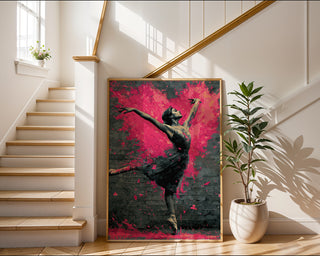 Ballerina Street Art Explosion Print - Just Great Posters