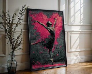 Ballerina Street Art Explosion Print - Just Great Posters