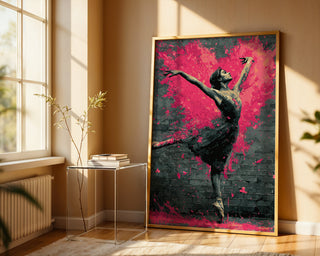 Ballerina Street Art Explosion Print - Just Great Posters