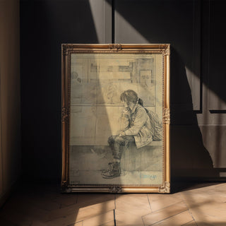 “Waiting at the Station” Wall Art - Just Great Posters