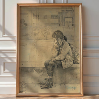 “Waiting at the Station” Wall Art - Just Great Posters