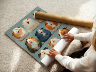 Guinea Pig Poster – Cute & Colorful Animal Art Print - Just Great Posters