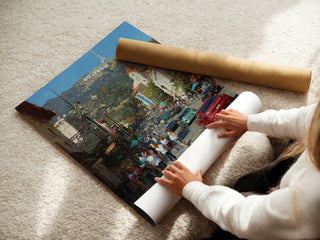 Hollywood Street Life – Vibrant LA Cityscape Wall Art Print - Just Great Posters