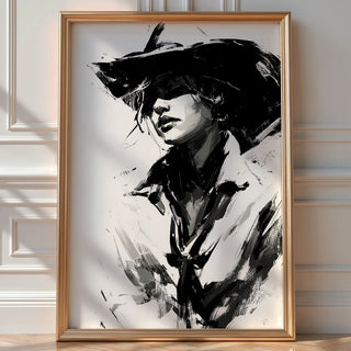 Bold Cowgirl Portrait Wall Art - Just Great Posters