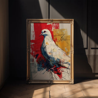Dove of Peace Abstract Poster - Just Great Posters
