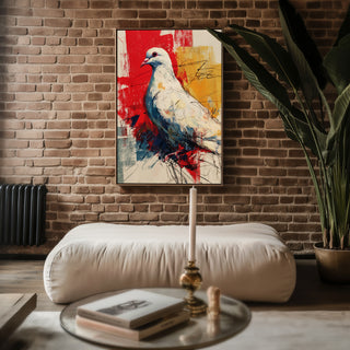 Dove of Peace Abstract Poster - Just Great Posters