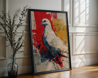 Dove of Peace Abstract Poster - Just Great Posters