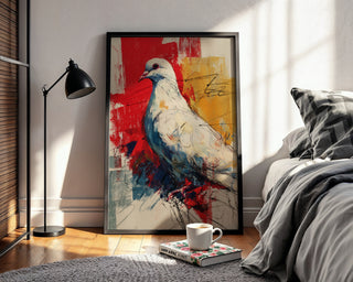 Dove of Peace Abstract Poster - Just Great Posters