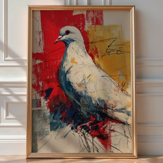 Dove of Peace Abstract Poster - Just Great Posters