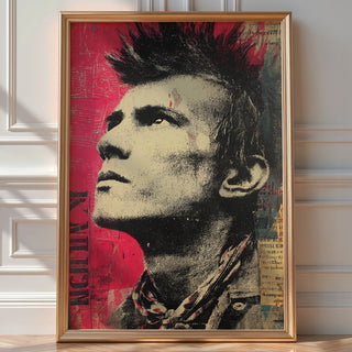 Punk Mohawk Street Portrait - Just Great Posters