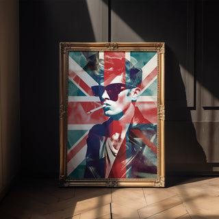 British Punk Poster – Union Jack Art Print with Retro Rebel Style - Just Great Posters