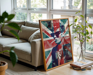 British Punk Poster – Union Jack Art Print with Retro Rebel Style - Just Great Posters