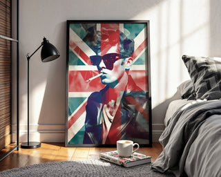British Punk Poster – Union Jack Art Print with Retro Rebel Style - Just Great Posters