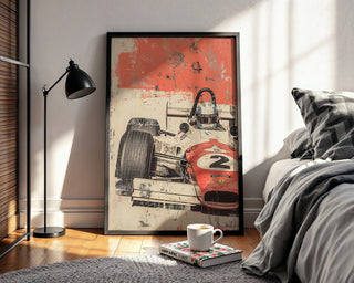 Retro Formula One Car Poster - Just Great Posters