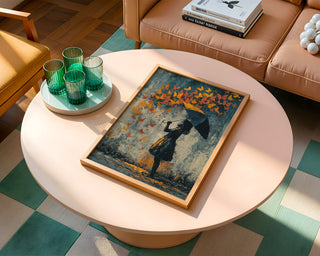 Butterfly Umbrella Street Art Print - Just Great Posters