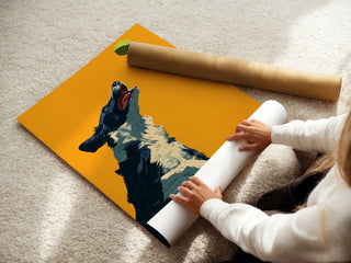 Border Collie Fetch Ball Poster – Dynamic Dog Action Wall Art Print - Just Great Posters