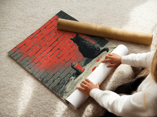 Cat Graffiti Street Art Print - Just Great Posters