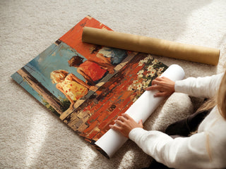 Childhood Summer Wall– Vibrant Whimsical Kids Sitting Print - Just Great Posters