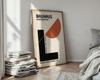 Asymmetric Bauhaus Poster – Modernist Shapes Wall Art — styled-wall