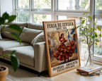 Spanish Flamenco Poster – Vintage Expressionist Wall Art — frame-426
