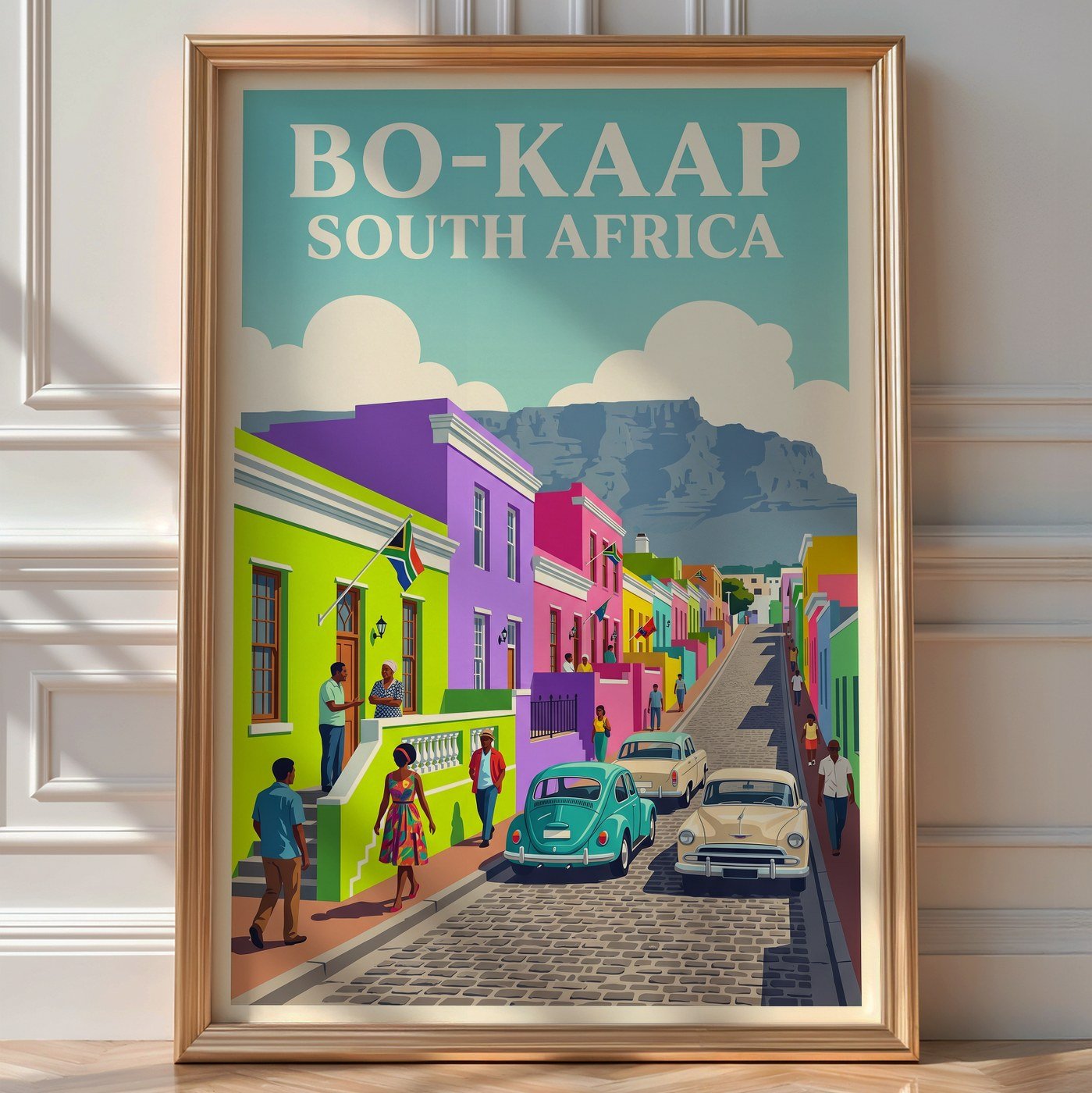 Cape Town Bo-Kaap Poster – South Africa Wall Art — room-portrait