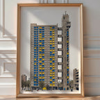 Trellick Tower Poster – Retro Brutalist Print — room-portrait