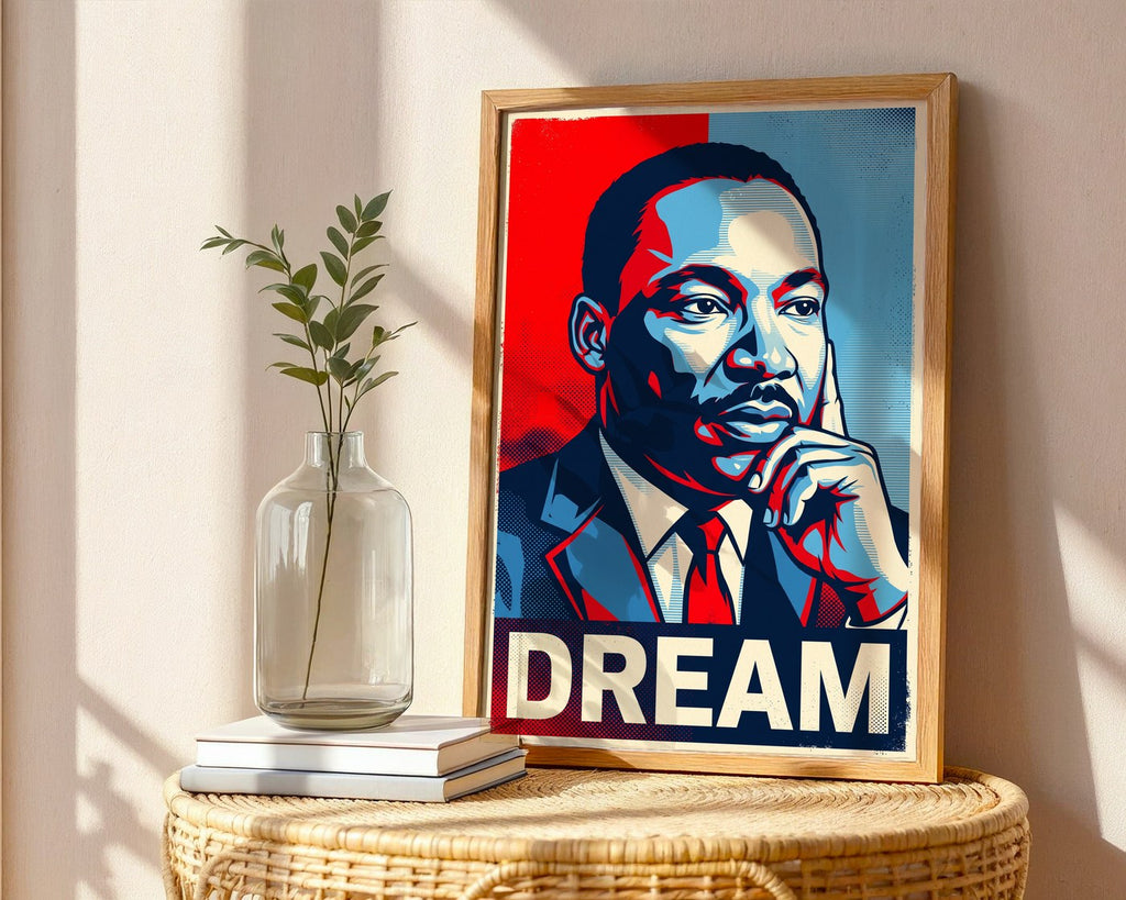 Martin Luther King Jr Poster – Hope Style Wall Art Print — frame-486