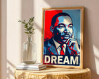 Martin Luther King Jr Poster – Hope Style Wall Art Print — frame-486