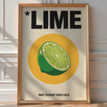 Lime Zest Poster – 1970s Vintage Advertising Print — room-portrait