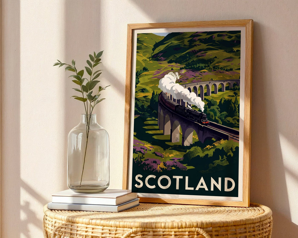 Scottish Highlands Poster – Vintage 1930s Wall Art Print — frame-486